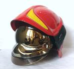 Italiaanse Sicor Brandweerhelm officier goudscherm, Verzamelen, Overige Verzamelen, Ophalen of Verzenden, Gebruikt
