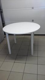 Table à manger extensible blanche, Comme neuf, Synthétique, 100 à 150 cm, 100 à 150 cm