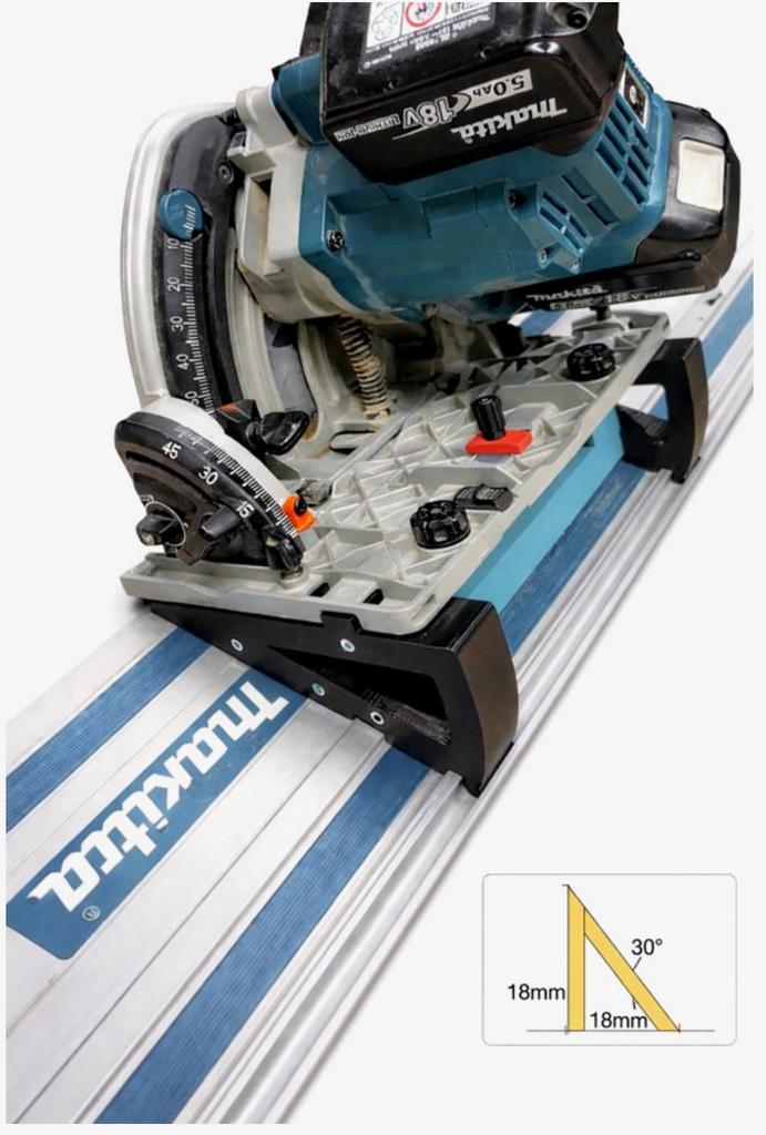 Makita DSP&SP invalzaag hoekvergroter hoeken groter dan 45gr, Doe-het-zelf en Bouw, Gereedschap | Zaagmachines, Zo goed als nieuw