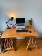 Bureau op schragen, Huis en Inrichting, Bureaus, Ophalen, Gebruikt, Bureau