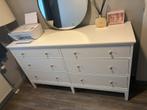 Commode à 6 tiroirs, blanche, 162x95 cm, Enlèvement, Comme neuf