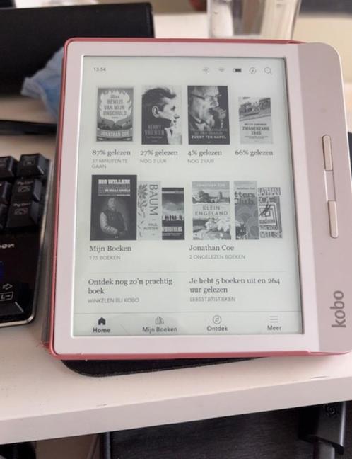 KOBO LIBRA H20, Computers en Software, E-readers, Gebruikt, 7 inch, 16 GB of meer, Touchscreen, Waterbestendig, Wi-Fi, Verzenden