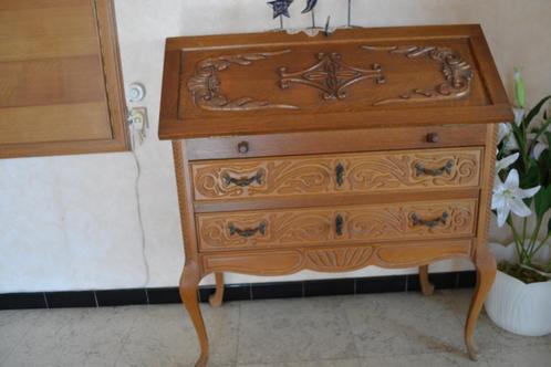 oud eiken bureau kastje, Antiek en Kunst, Curiosa en Brocante, Ophalen