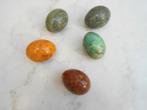 lot de 5 oeufs decoratifs en marbre, Verzamelen, Mineralen en Fossielen, Ophalen of Verzenden, Mineraal