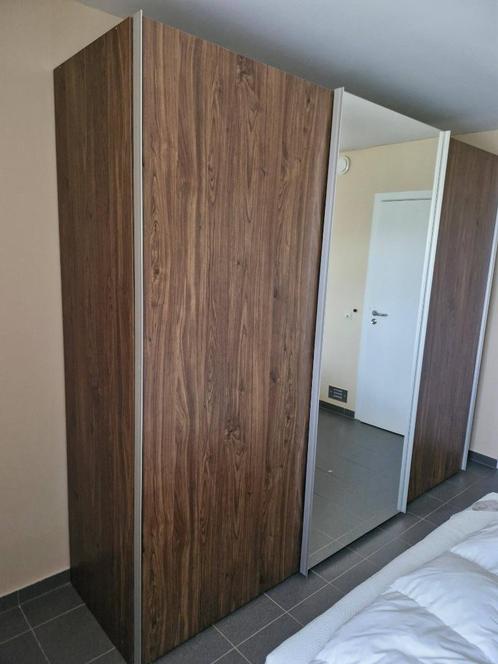 Kleerkast met schuifdeuren : Merk NOLTE, Huis en Inrichting, Kasten | Kleerkasten, Gebruikt, 200 cm of meer, 200 cm of meer, 50 tot 75 cm