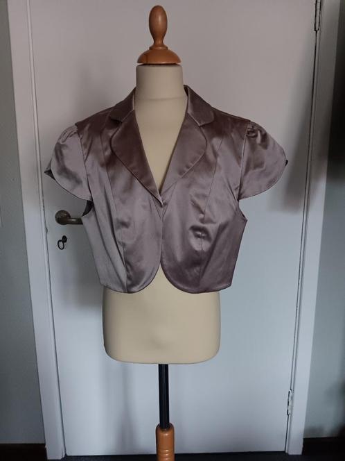 1 2 3 bolero dames, Kleding | Dames, Gelegenheidskleding, Zo goed als nieuw, Maat 38/40 (M), Grijs, Ophalen