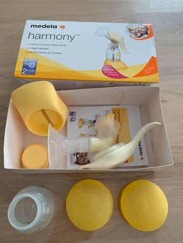 Medela Harmony 2-fase Handkolf + tepelhoesjes beschikbaar voor biedingen