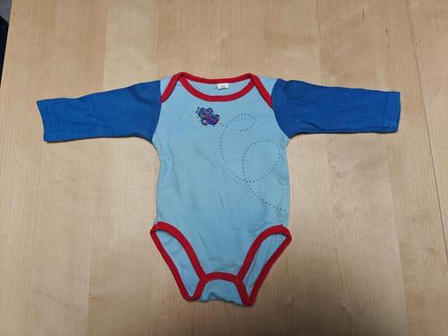Blauwe body vliegtuig maat 68, Kinderen en Baby's, Babykleding | Maat 68, Gebruikt, Jongetje of Meisje, Nacht- of Onderkleding