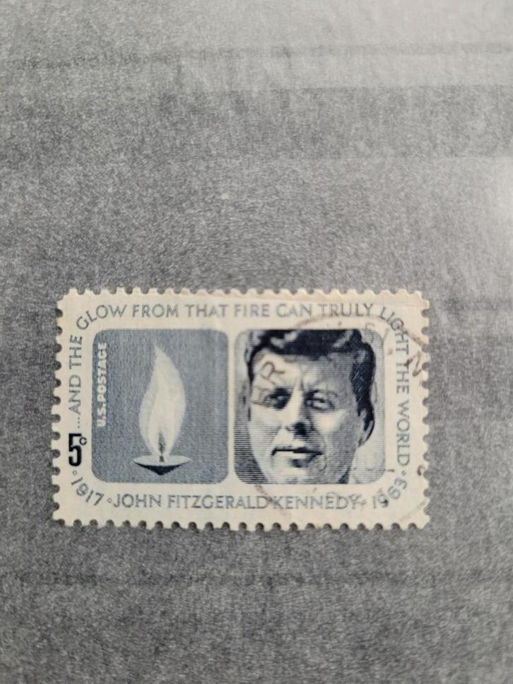 Amerikaanse postzegel van John F. Kennedy, Postzegels en Munten, Postzegels | Amerika, Gestempeld, Ophalen