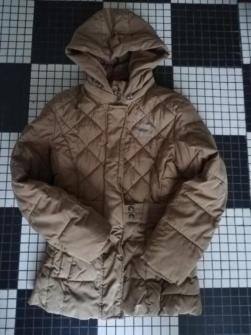 717 - sevenoneseven - mokka - afritsbare kap - 9 / 10 jaar -, Kinderen en Baby's, Kinderkleding | Maat 134, Gebruikt, Meisje, Jas