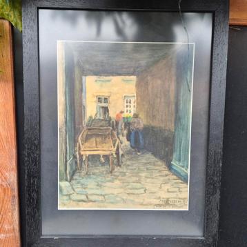 Joseph Clerens aquarel  . ´imp. de la betterave´  beschikbaar voor biedingen