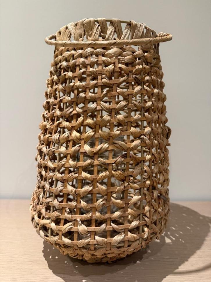 Lantaarn, Huis en Inrichting, Woonaccessoires | Kandelaars en Kaarsen, Zo goed als nieuw, Kandelaar, 25 tot 50 cm, Overige materialen