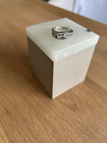 Annamaria Camilli witgouden ring diamanten - nieuw - maat 53 beschikbaar voor biedingen