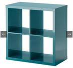 Étagère IKEA KALLAX 4 cases – turquoise., Enlèvement, Utilisé