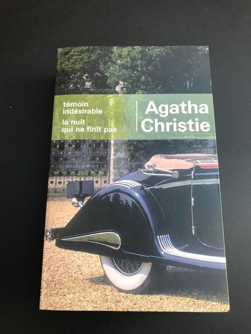 Agatha CHRISTIE-Témoin indésirable+La nuit qui ne finit pas, Boeken, Thrillers, Gelezen, Ophalen of Verzenden