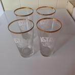 4 Bierglazen ASTRA, Verzamelen, Ophalen, Gebruikt, Glas of Glazen, Overige merken