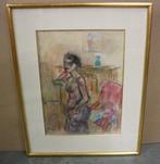 Fernand Wery, kleurtekening, Antiek en Kunst, Kunst | Tekeningen en Fotografie, Ophalen of Verzenden
