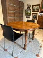 Klassieke vol eiken tafel - rond en ovaal, Huis en Inrichting, Ophalen, Zo goed als nieuw, Ovaal