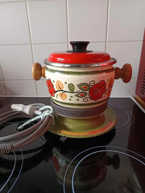 Vintage elektrische fondue Robusta, Elektronische apparatuur, Fonduesets, Zo goed als nieuw, Ophalen of Verzenden