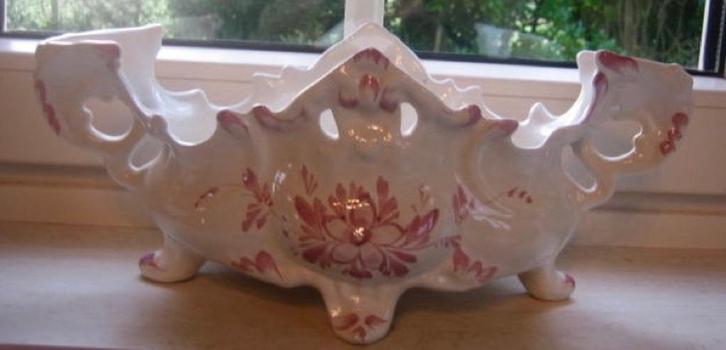 Originele schaal Wit Roze/ Prima staat, Antiek en Kunst, Antiek | Schalen, Ophalen