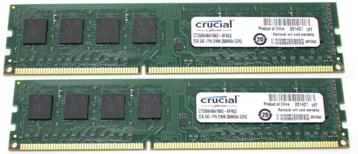 2x 2GB ram, DDR3-1866MHz, 240pin dimm voor pc