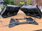 Originele Harley-Davidson saddlebags + fender guard + struts, Ophalen, Gebruikt