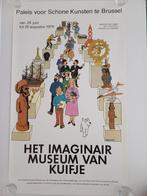 Het imaginair museum van Kuifje - Affiche originale Hergé, Collections, Personnages de BD, Comme neuf, Tintin, Image, Affiche ou Autocollant