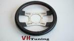 Sportstuur 32CM zwart leder met rode stiksels 6x 102MM, Auto diversen, Ophalen