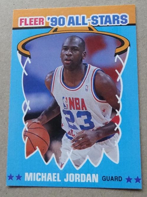 Michael Jordan '90 Fleer ALL STARS # 5 of 12 - centering !!!, Sport en Fitness, Basketbal, Zo goed als nieuw, Overige typen, Verzenden