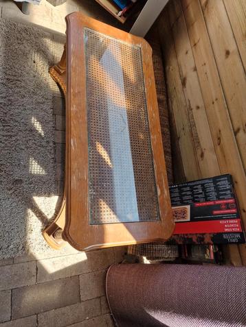 Gratis rotan salon tafel, Huis en Inrichting, Ophalen of Verzenden