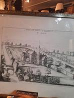 gravure domein abdij Baudeloo Lysdonck oud, Antiek en Kunst, Ophalen of Verzenden