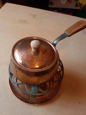 Fondue bourguignonne en cuivre étamé  beschikbaar voor biedingen