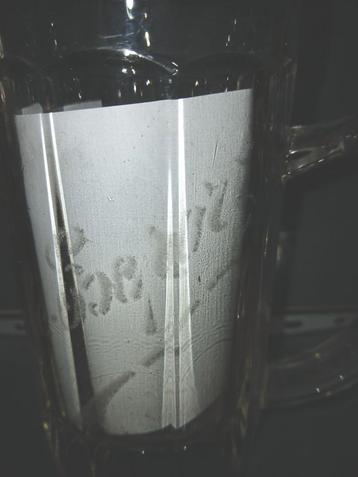 Verre acidifié ancien Aigle Export, Comanin Anvers, Enlèvement ou Envoi, Utilisé, Verre ou Verres, Autres marques