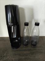 Sodastream zwart + 2 flessen, Electroménager, Machines à eau pétillante, Enlèvement, Utilisé