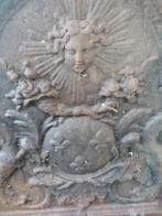 Plaque bronze de cheminée, Ophalen of Verzenden