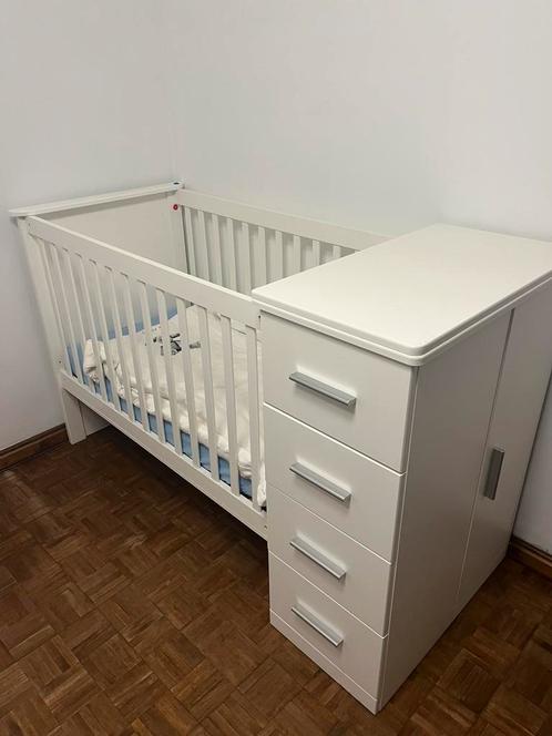 Babybed + bamboo donsdeken + aerosleep, Kinderen en Baby's, Kinderkamer | Complete kinderkamers, Gebruikt, Ophalen