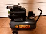 brown compressor 24 L 2.0hp, Doe-het-zelf en Bouw, Compressors, Ophalen, Zo goed als nieuw