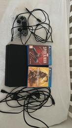 Ps4 met controller en spellen,spiderman en mortal combat, Ophalen, Met 1 controller, Gebruikt, Met games
