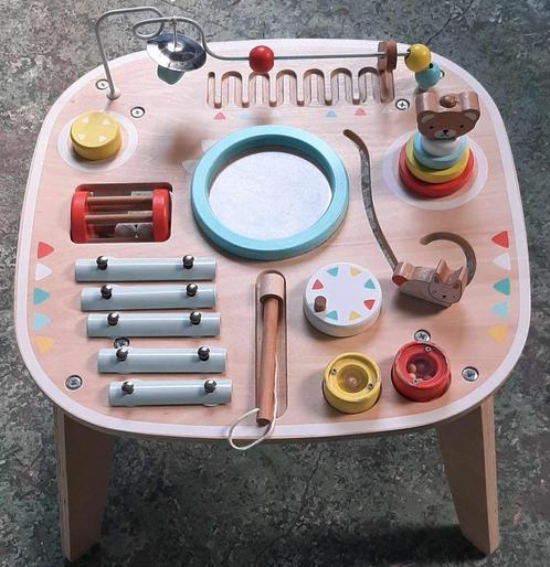 Table d'activités musicales en bois., Collections, Jouets, Comme neuf, Enlèvement ou Envoi