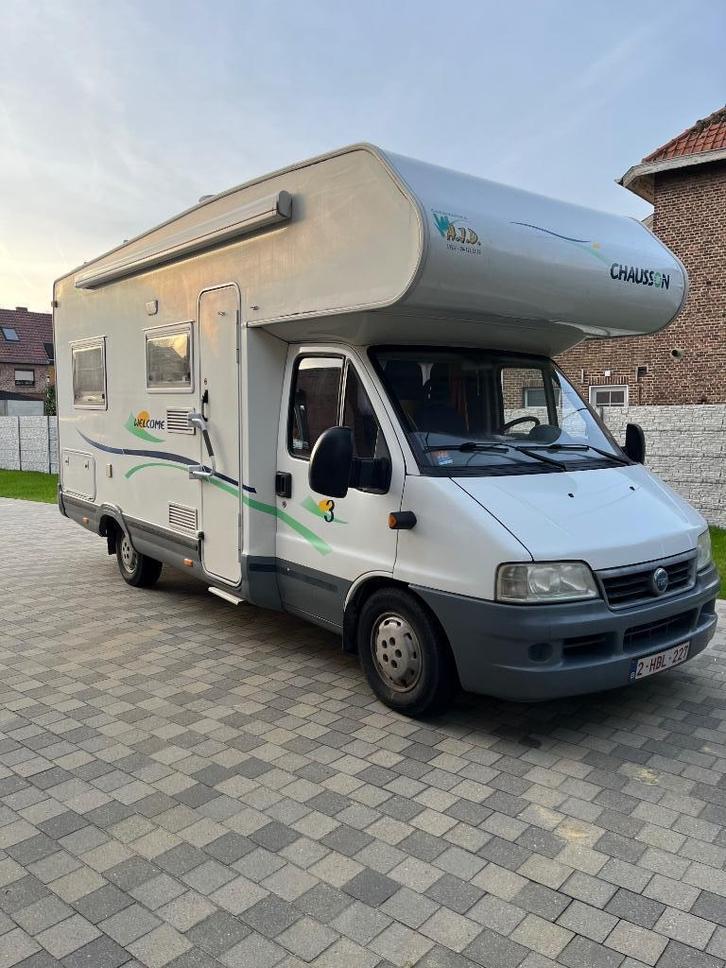 Mobilhome 6 slaapplaatsen, Caravans en Kamperen, Mobilhomes, Particulier, tot en met 6, Fiat, Fiat, Diesel, Handgeschakeld, Standaard zit