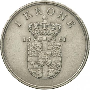 Denemarken 1 krone, 1961