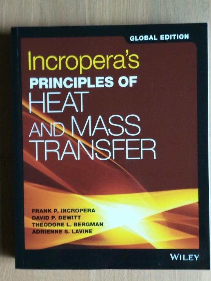 Principles of heat and mass transfer - ISBN: 9781119382911, Livres, Livres d'étude & Cours, Comme neuf, Enseignement supérieur