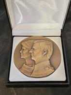 Medaille, Penning, Koning Filip en Koningin Mathilde + doos, Ophalen of Verzenden