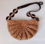 hand crafted rattan tote bag, Handtassen en Accessoires, Tassen | Damestassen, Ophalen of Verzenden, Nieuw