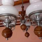 lustre 5 globes, Enlèvement, Utilisé, Bois