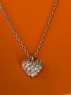 Zilver rose ketting 925, Handtassen en Accessoires, Kettingen, Ophalen of Verzenden, Zo goed als nieuw, Zilver