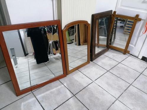 Miroirs anciens simples en bois à poser ou accrocher, Maison & Meubles, Accessoires pour la Maison | Miroirs, Utilisé, Enlèvement ou Envoi