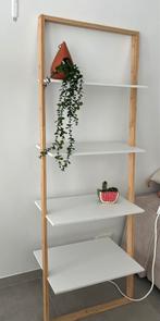 Étagère design bois & blanc, Ophalen, Zo goed als nieuw