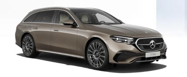 Mercedes-Benz E 220 d AMG Line Estate + SUPERSCREEN + PANO +, Auto's, 197 pk, Gebruikt, Beige, 4 cilinders