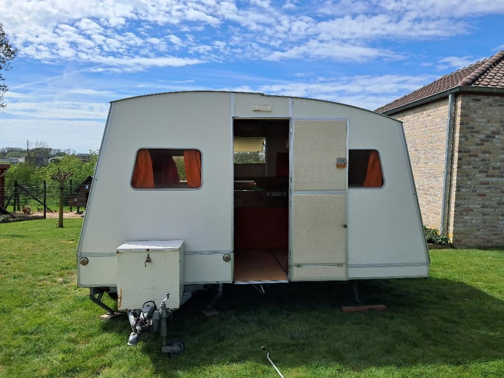 Rapido confort plooicaravan 1980, Caravans en Kamperen, Caravans, Particulier, tot en met 4, tot 500 kg, Standaardzit, Rapido